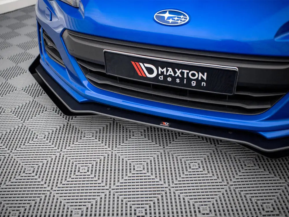 Maxton Design Street PRO Front Splitter V.1 +flaps Subaru BRZ MK1 Facelift 01-20