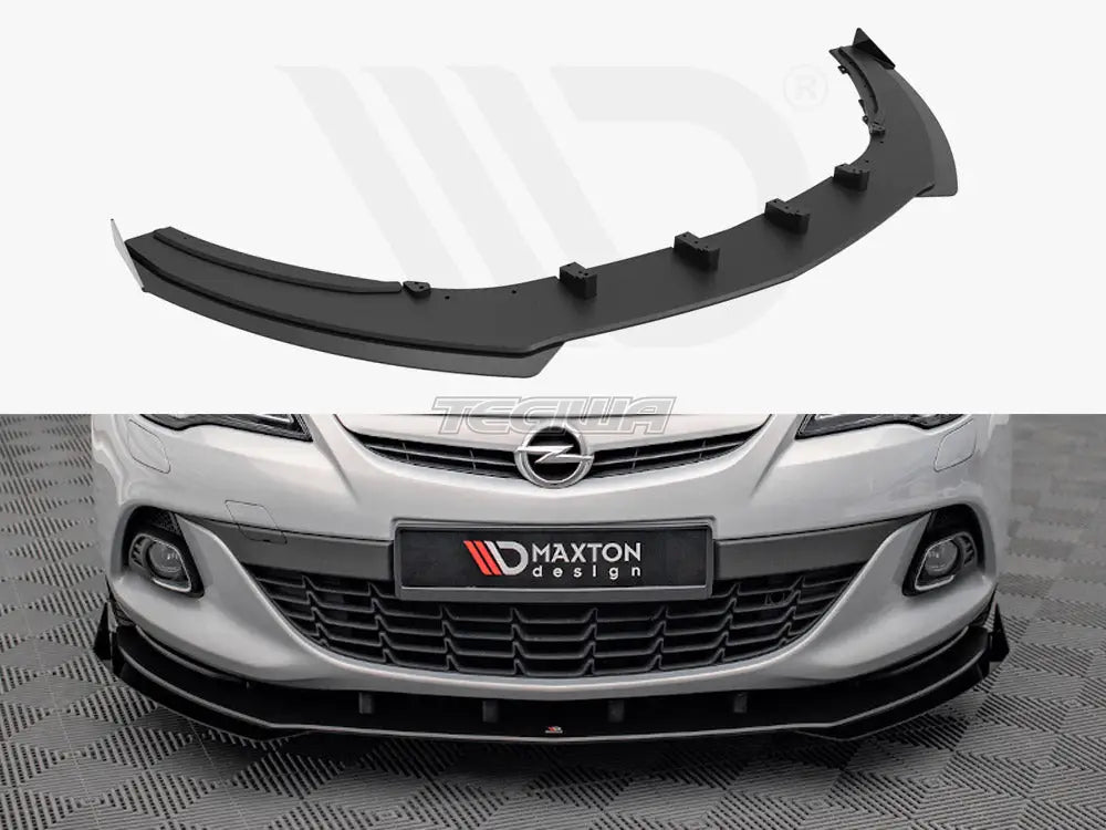 Maxton Design Street PRO Front Splitter V.1 +flaps Vauxhall Astra GTC VXR-line J 09-18