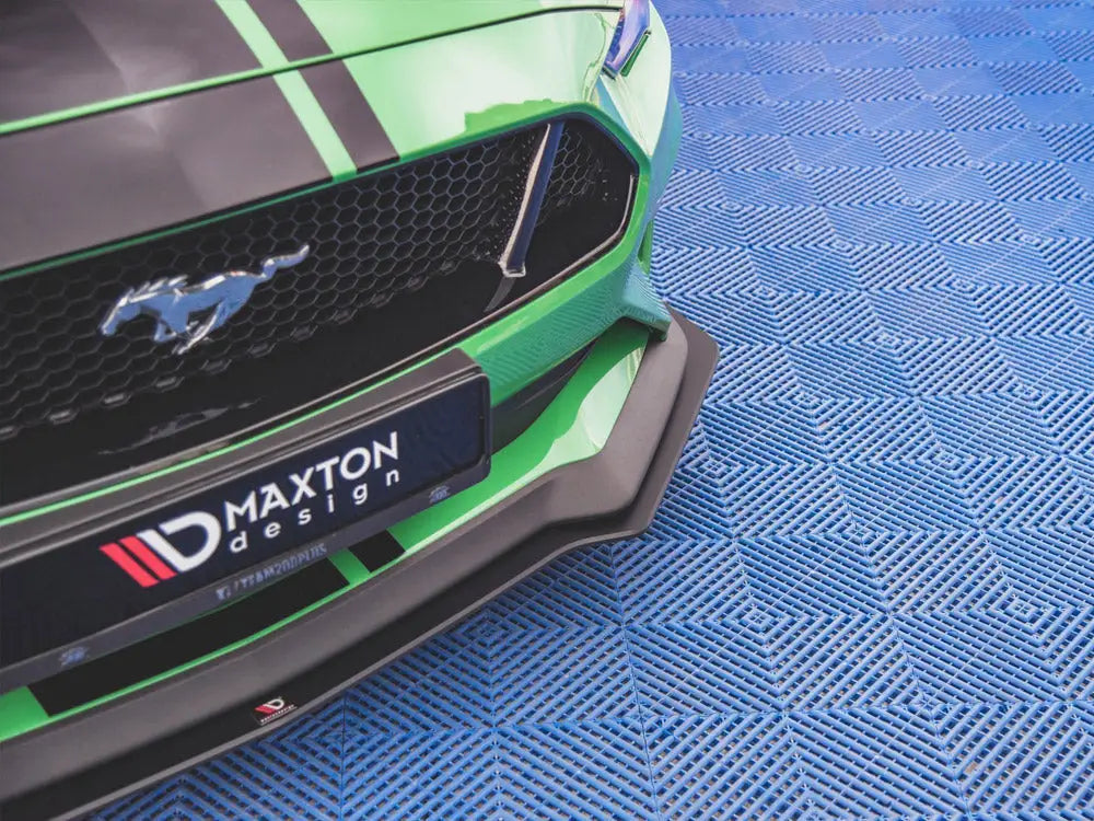 Maxton Design Street PRO Front Splitter V.1 Ford Mustang GT MK6 Facelift 2017-