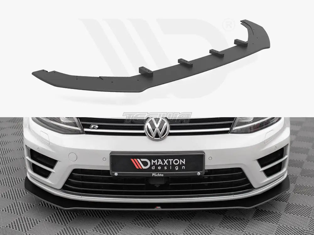 Maxton Design Street PRO Front Splitter V.1 Volkswagen Golf R MK7 13-16