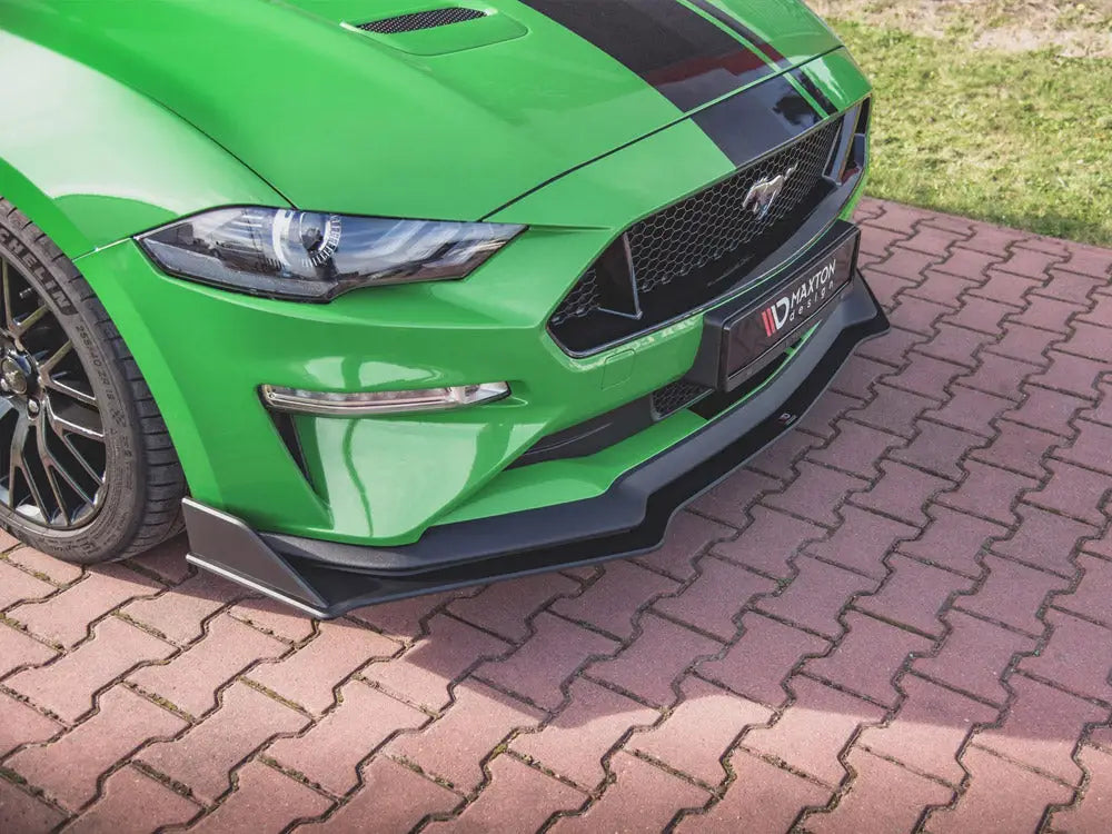 Maxton Design Street PRO Front Splitter V.2 Ford Mustang GT MK6 Facelift 2017-