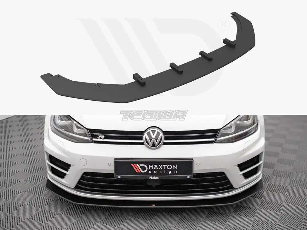 Maxton Design Street PRO Front Splitter V.2 Volkswagen Golf R MK7 13-16