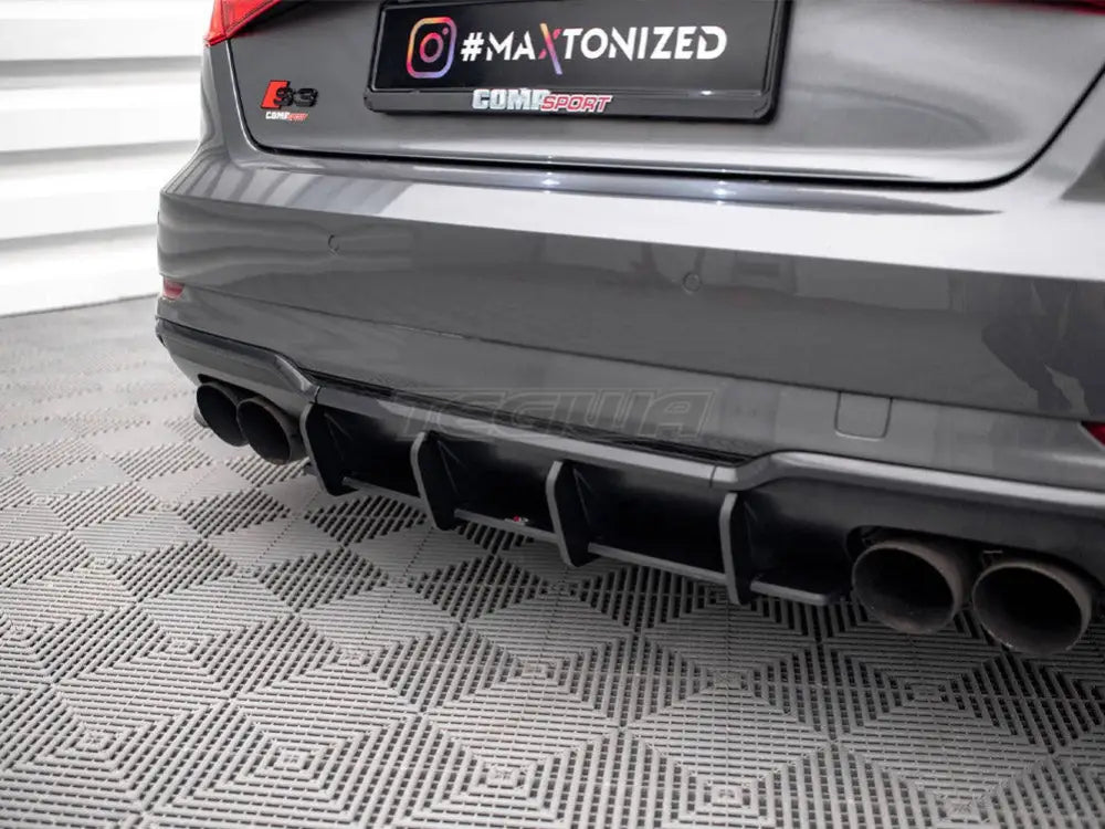 Maxton Design Street PRO Rear Diffuser Audi S3 Sportback 8V Facelift