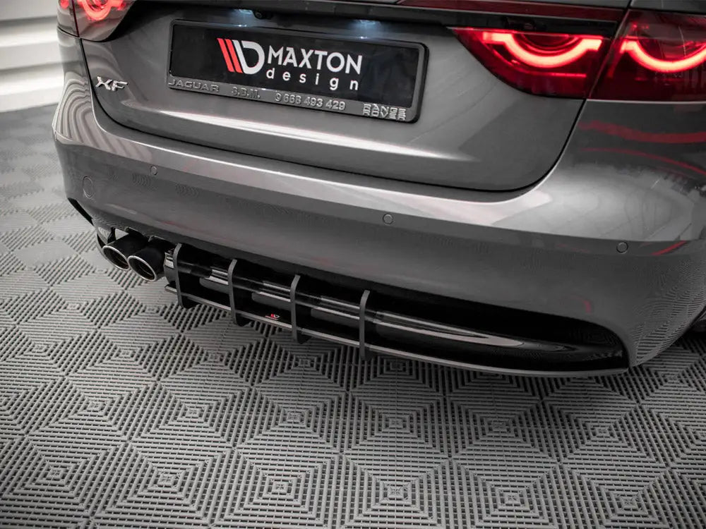 Maxton Design Street PRO Rear Diffuser Jaguar XF R-sport MK2 15-20