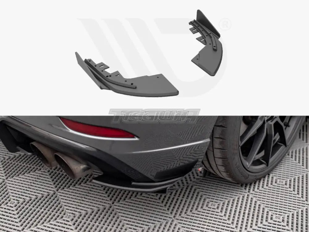 Maxton Design Street PRO Rear Side Splitters +flaps Audi S3 Sportback 8V Facelift