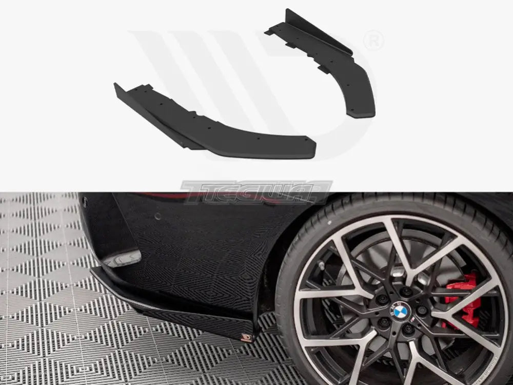 Maxton Design Street Pro Rear Side Splitters + Flaps BMW 4-Series M-Pack G22