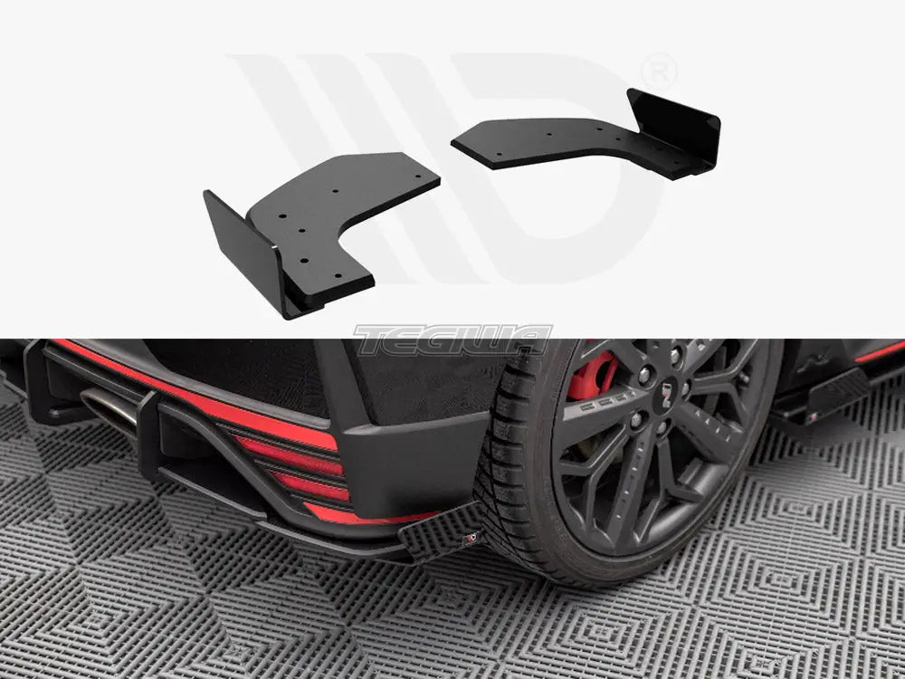 Maxton Design Street PRO Rear Side Splitters +flaps Hyundai I20 N MK3 2020-