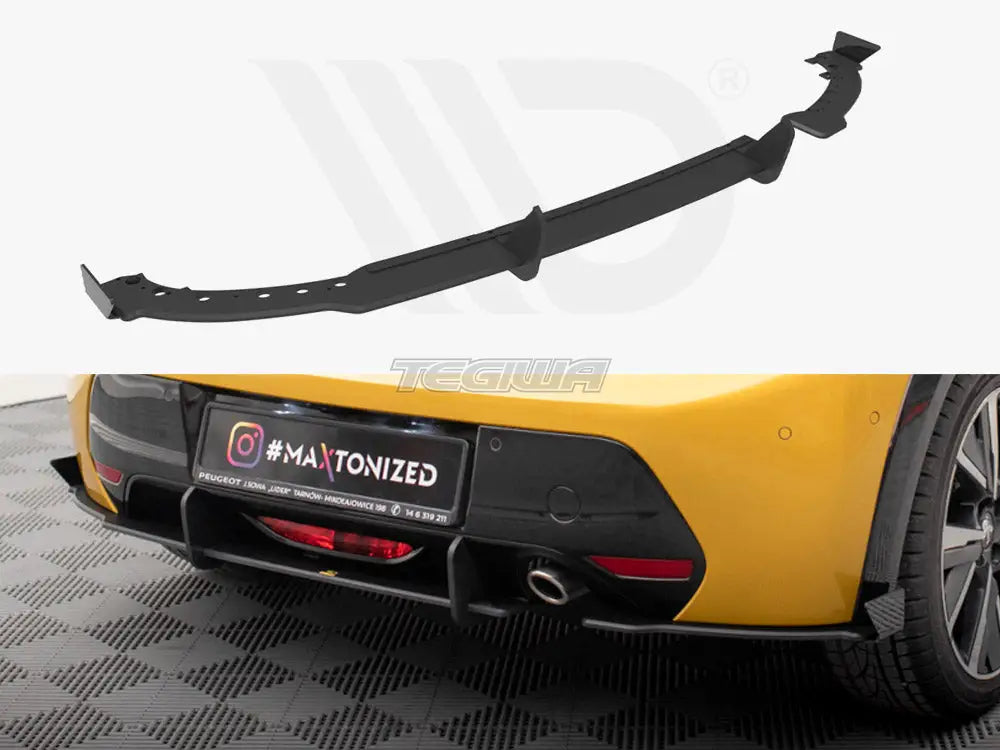 Maxton Design Street PRO Rear Valance + Flaps Peugeot 208 GT Mk2