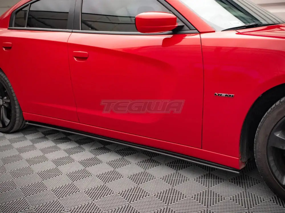 Maxton Design Street PRO Side Skirts Diffusers Dodge Charger RT MK7 Facelift 2014-