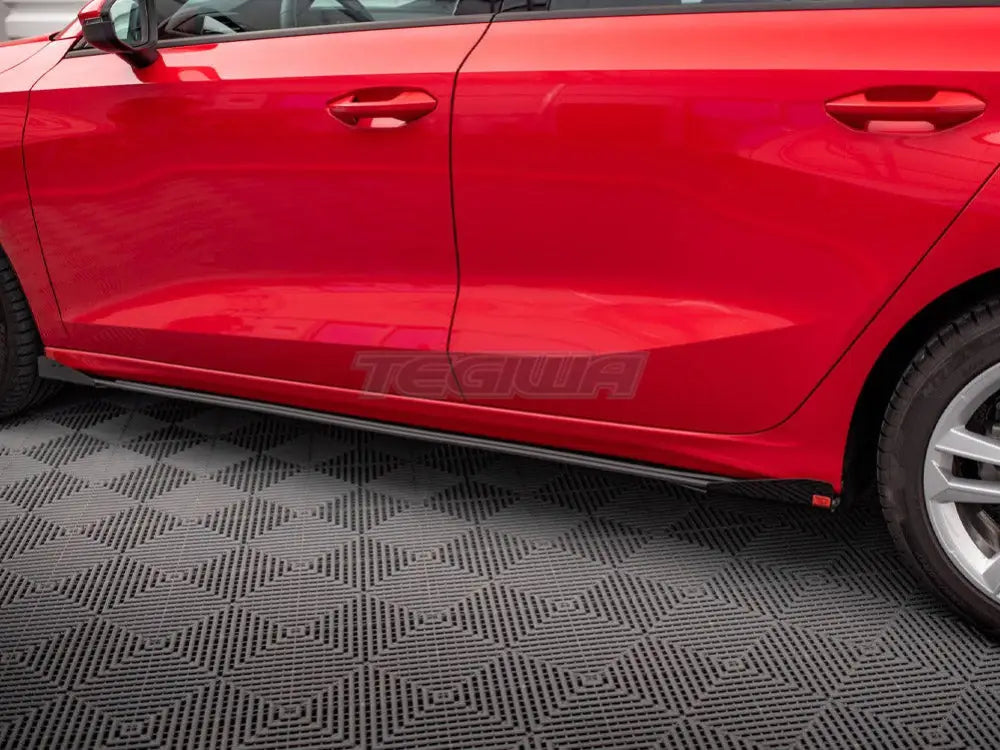 Maxton Design Street PRO Side Skirts Diffusers + Flaps Audi A3 8Y