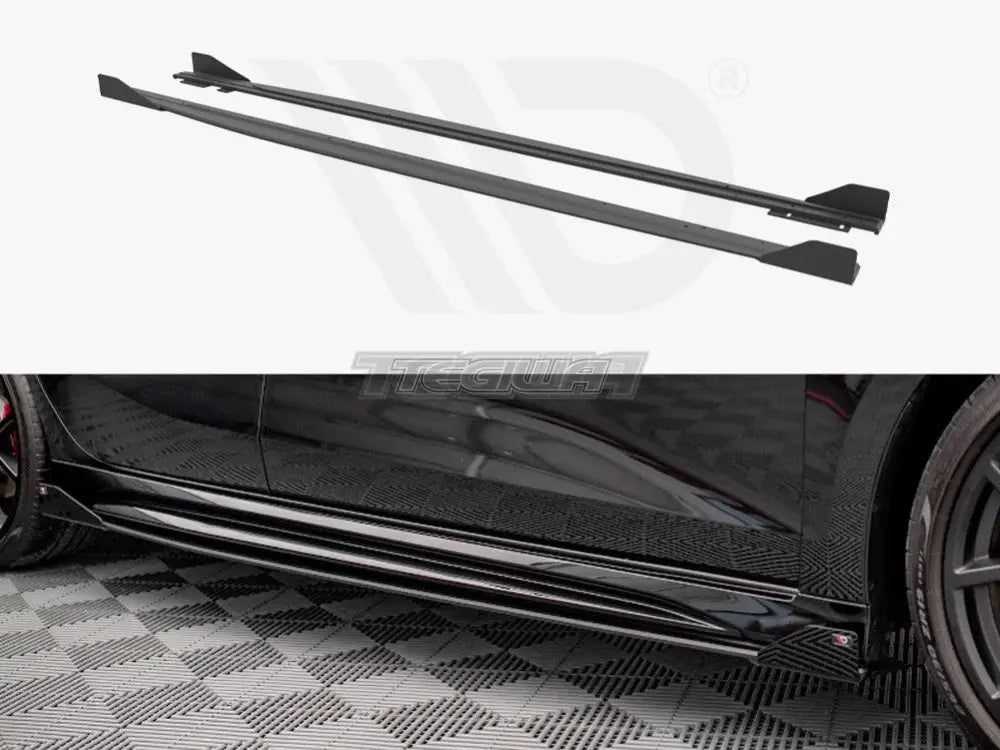 Maxton Design Street PRO Side Skirts Diffusers +flaps Audi RS3 Sportback 8Y 2020-