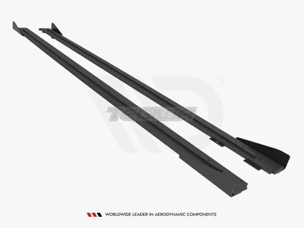 Maxton Design Street PRO Side Skirts Diffusers + Flaps Audi RS6 Avant C6