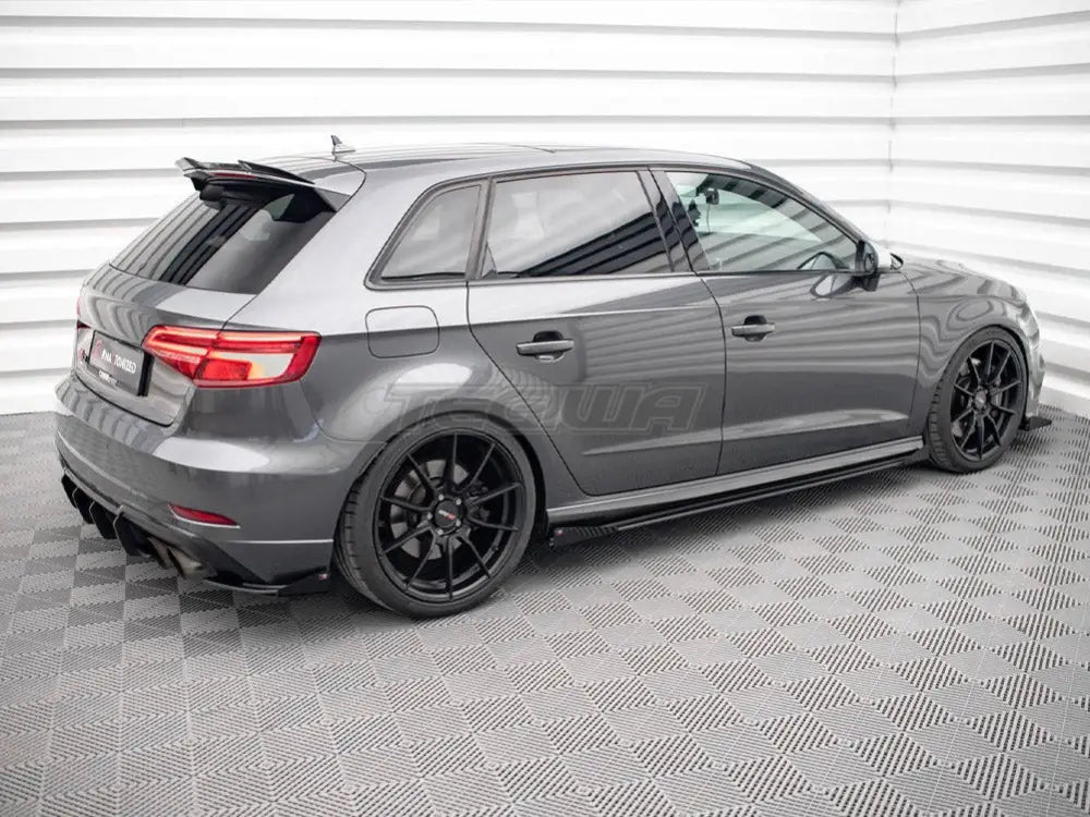 Maxton Design Street PRO Side Skirts Diffusers +flaps Audi S3 Sportback 8V Facelift