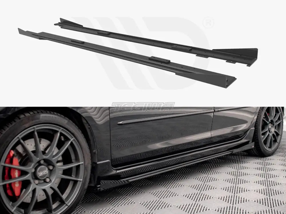 Maxton Design Street PRO Side Skirts Diffusers +flaps Mazda 3 MPS MK1 06-08