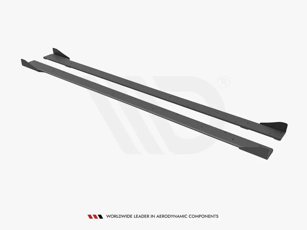 Maxton Design Street PRO Side Skirts Diffusers +flaps Volkswagen Golf R MK7 13-16