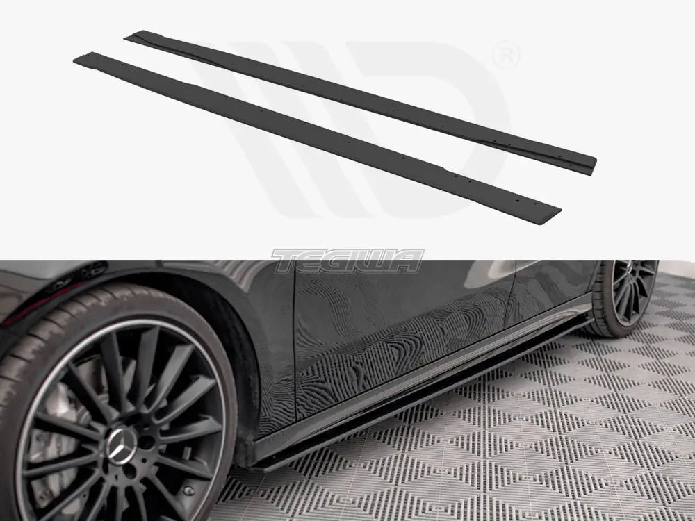 Maxton Design Street PRO Side Skirts Diffusers Mercedes A35 AMG AMG-Line Aero Pack W177