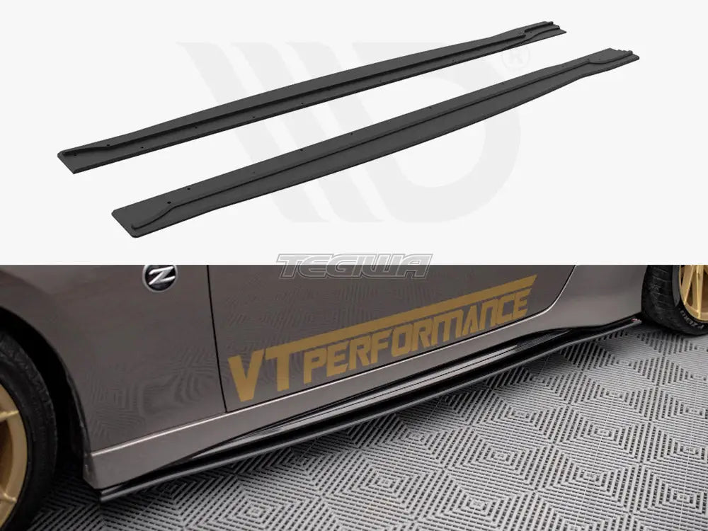 Maxton Design Street PRO Side Skirts Diffusers Nissan 370Z Nismo Facelift 12-20