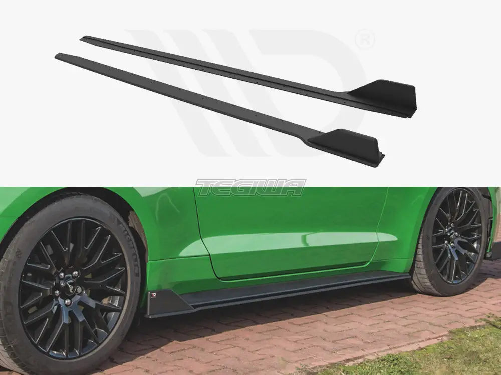 Maxton Design Street PRO Side Skirts Diffusers V.2 Ford Mustang GT MK6 Facelift 2017-