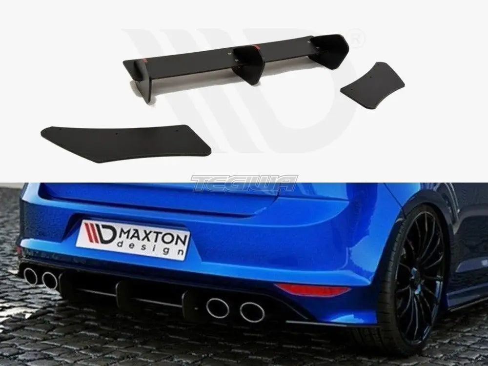 Maxton Design Volkswagen Golf 7 R Hatchback Rear Diffuser & Rear Side Splitters 13-16