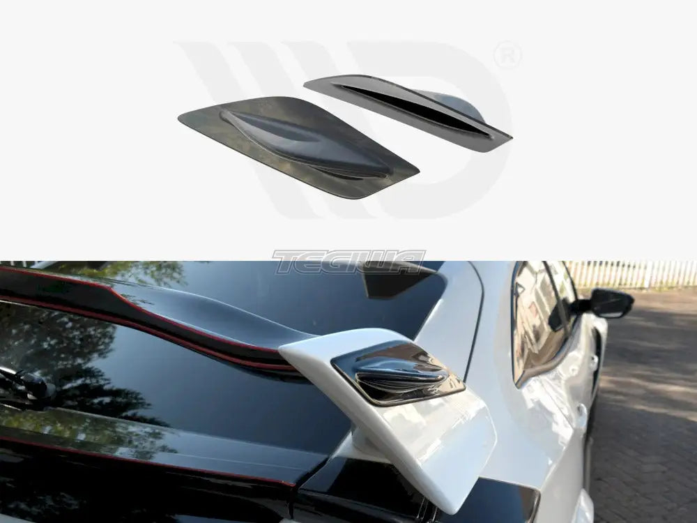 Maxton Design WING Main Spoiler Side Extensions Honda Civic MK10 Type-r 2017-UP