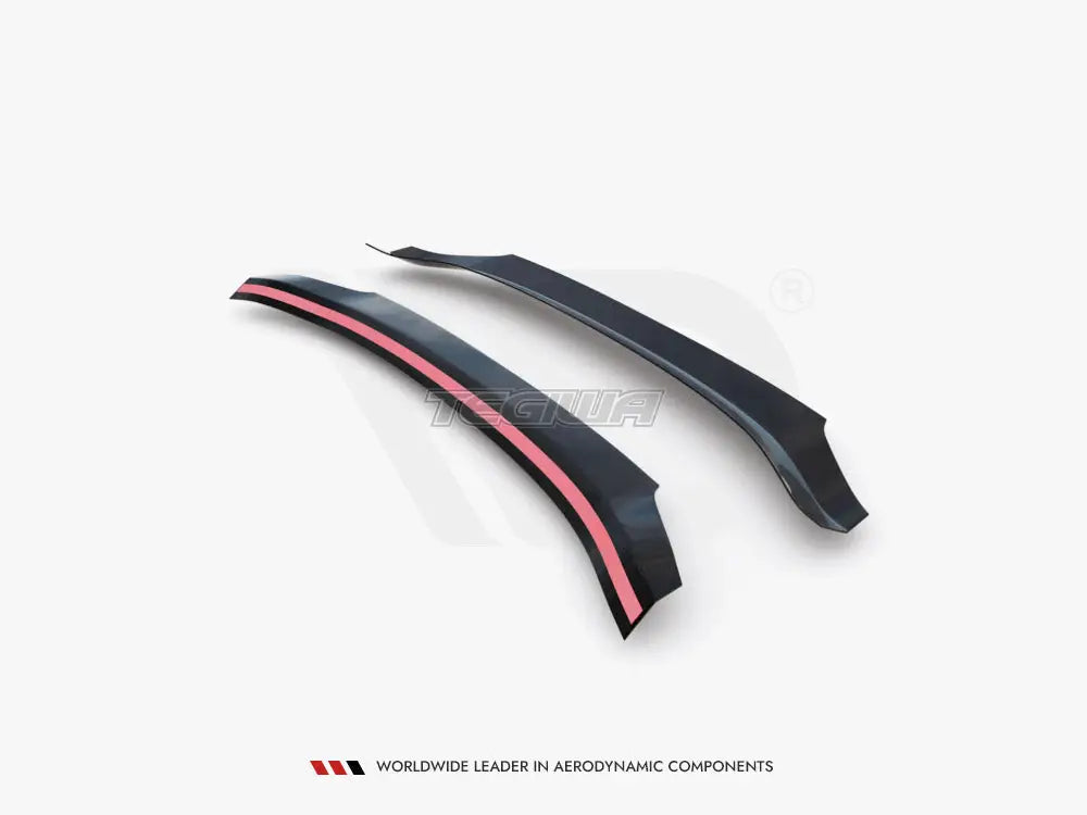 Maxton Design WING Upper Spoiler Extension CAP V2 Honda Civic MK10 Type-r 2017-UP