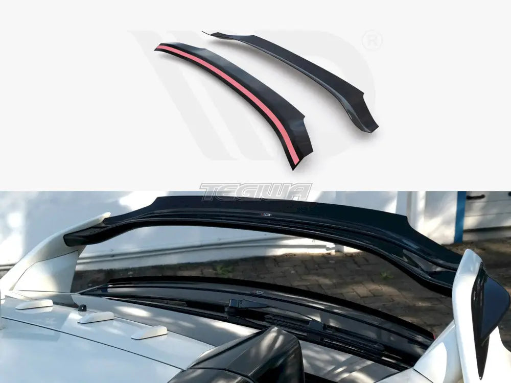 Maxton Design WING Upper Spoiler Extension CAP V2 Honda Civic MK10 Type-r 2017-UP