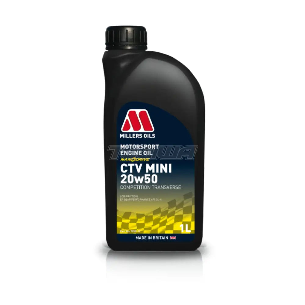 Millers Motorsport CTV Mini 20w50 Engine and Gear Oil