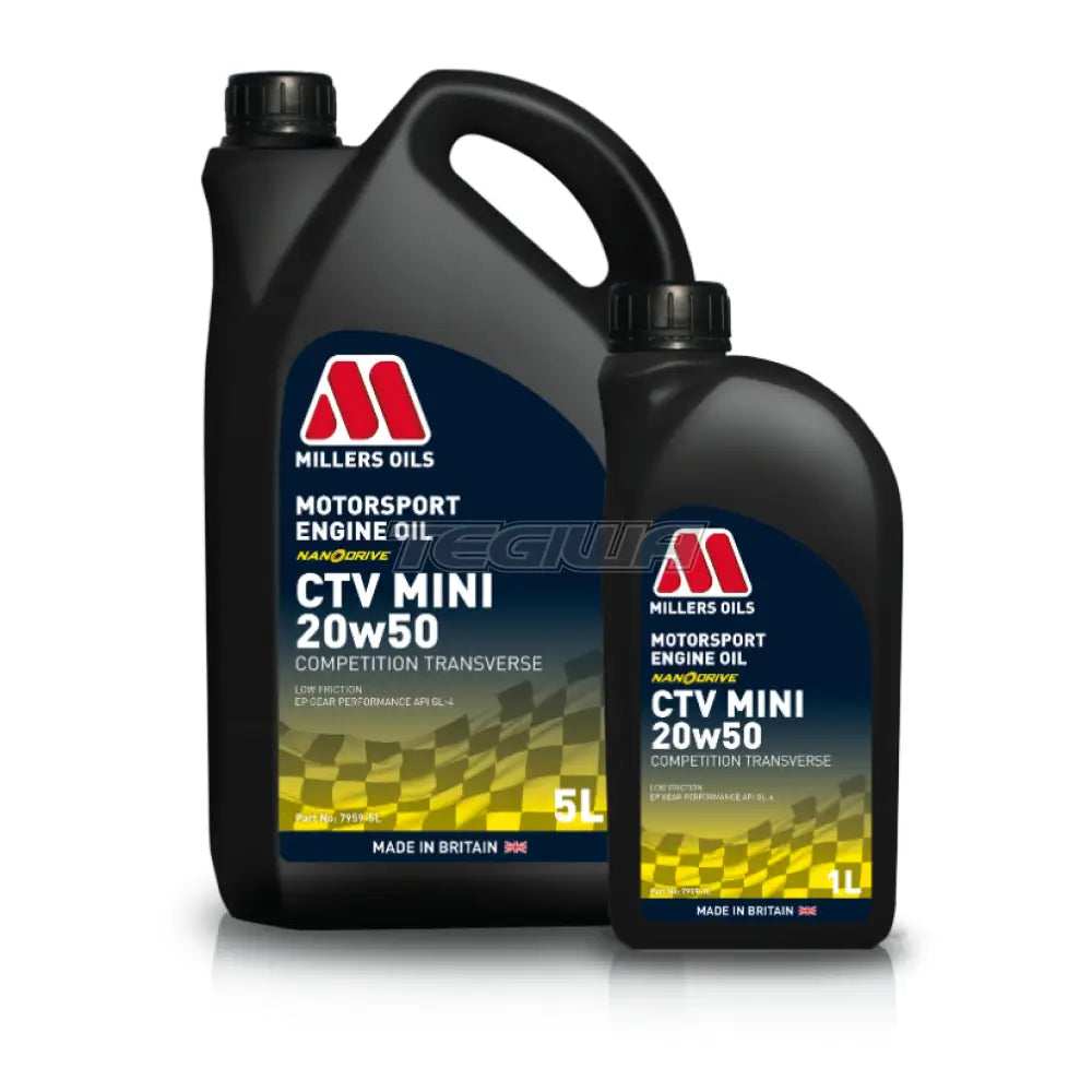 Millers Motorsport CTV Mini 20w50 Engine and Gear Oil