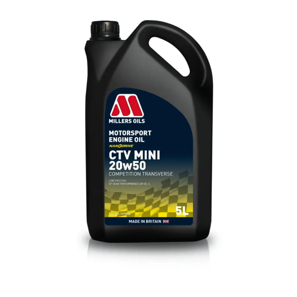 Millers Motorsport CTV Mini 20w50 Engine and Gear Oil