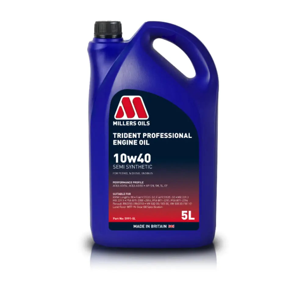 Millers Trident Professional 10w40 Engine Oil