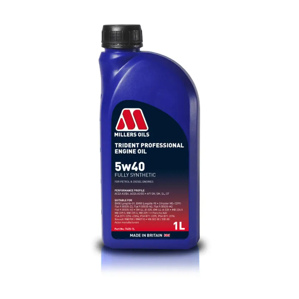 Millers Trident Professional 5w40 Engine Oil