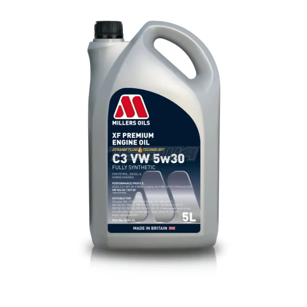 Millers XF Premium C3 VW 5w30 Engine Oil