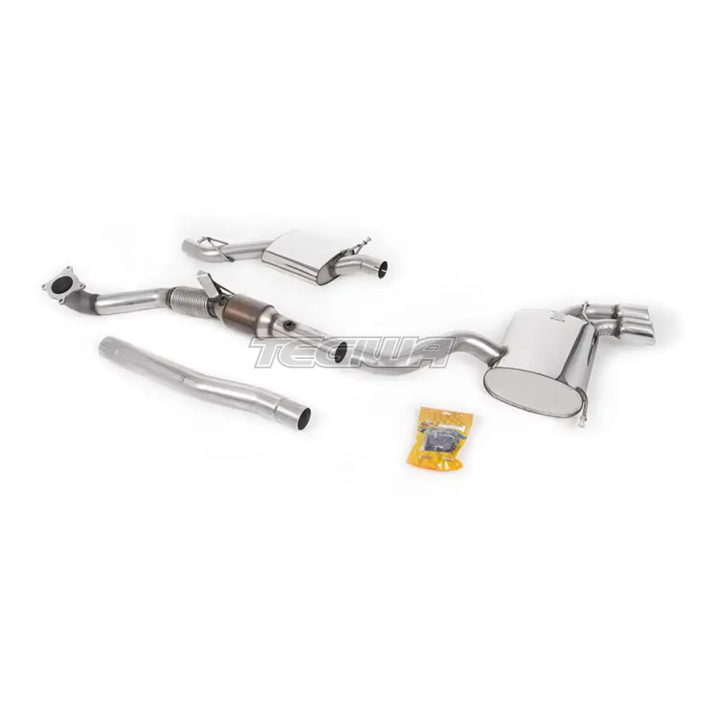 Milltek Audi S3 2.0 T quattro 3-Door 8P 2006-2012 Turbo-back including Hi-Flow Sports Cat Exhaust - SSXAU127