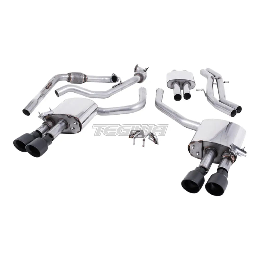 Milltek Audi S4 3.0 Turbo V6 B9 - Saloon/Sedan & Avant (Sport Diff Models Only & Without Brace Bars) 2016-2023 Cat-back Exhaust