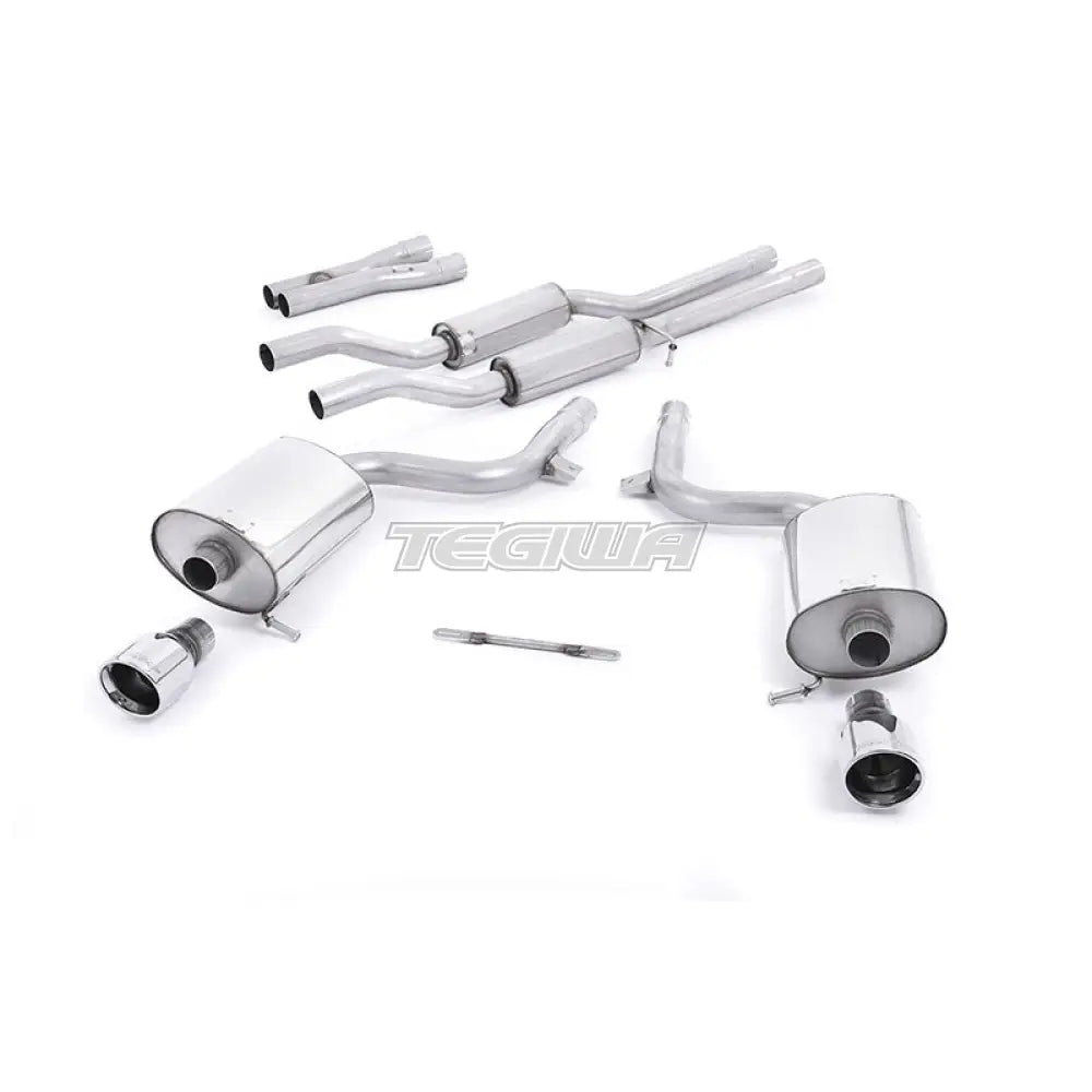 Milltek Audi S4 4.2 V8 quattro B6 Saloon/Sedan Avant & Cabriolet 2003-2005 Cat-back Exhaust