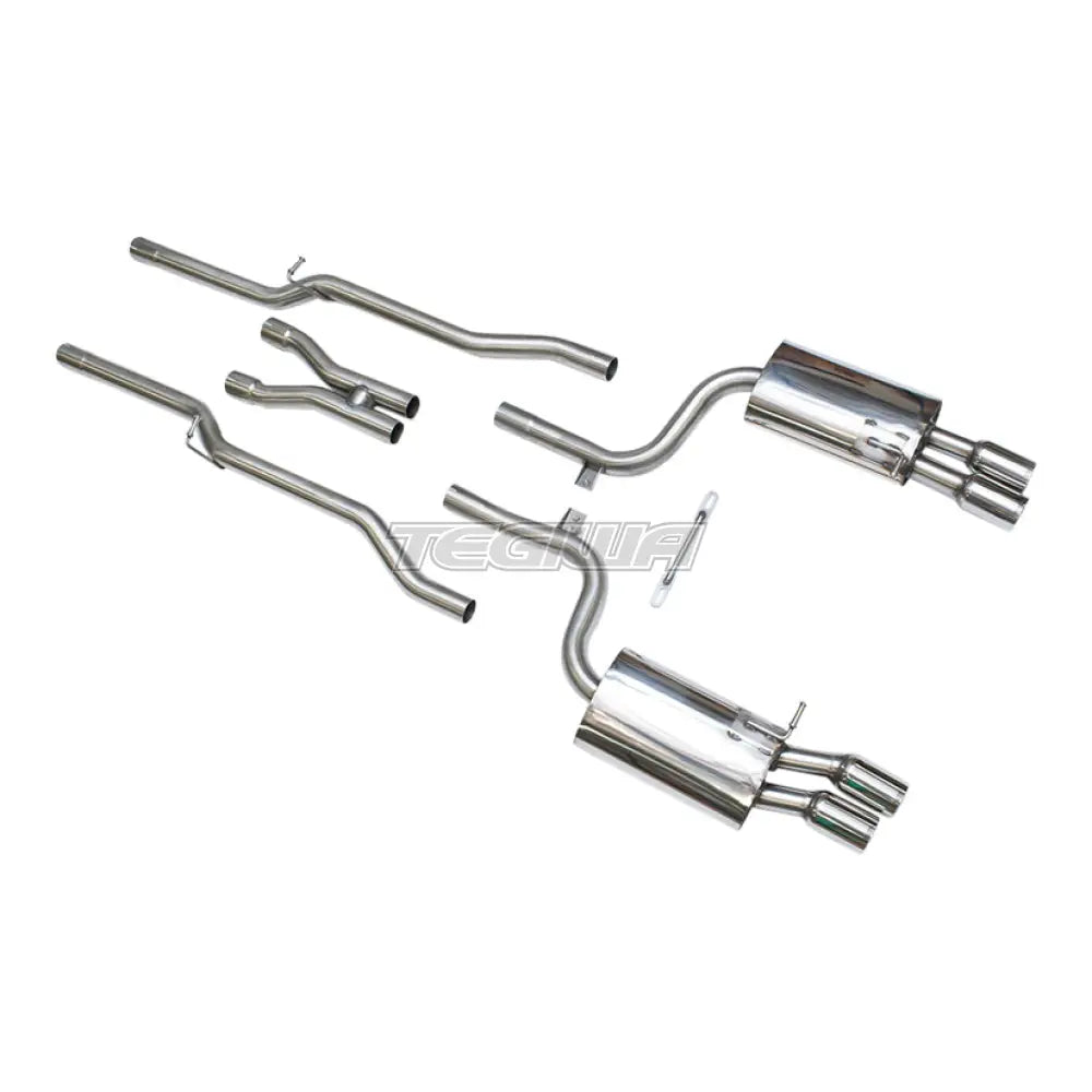 Milltek Audi S4 4.2 V8 quattro B7 Saloon/Sedan Avant & Cabriolet 2004-2009 Cat-back Exhaust - Non Resonated