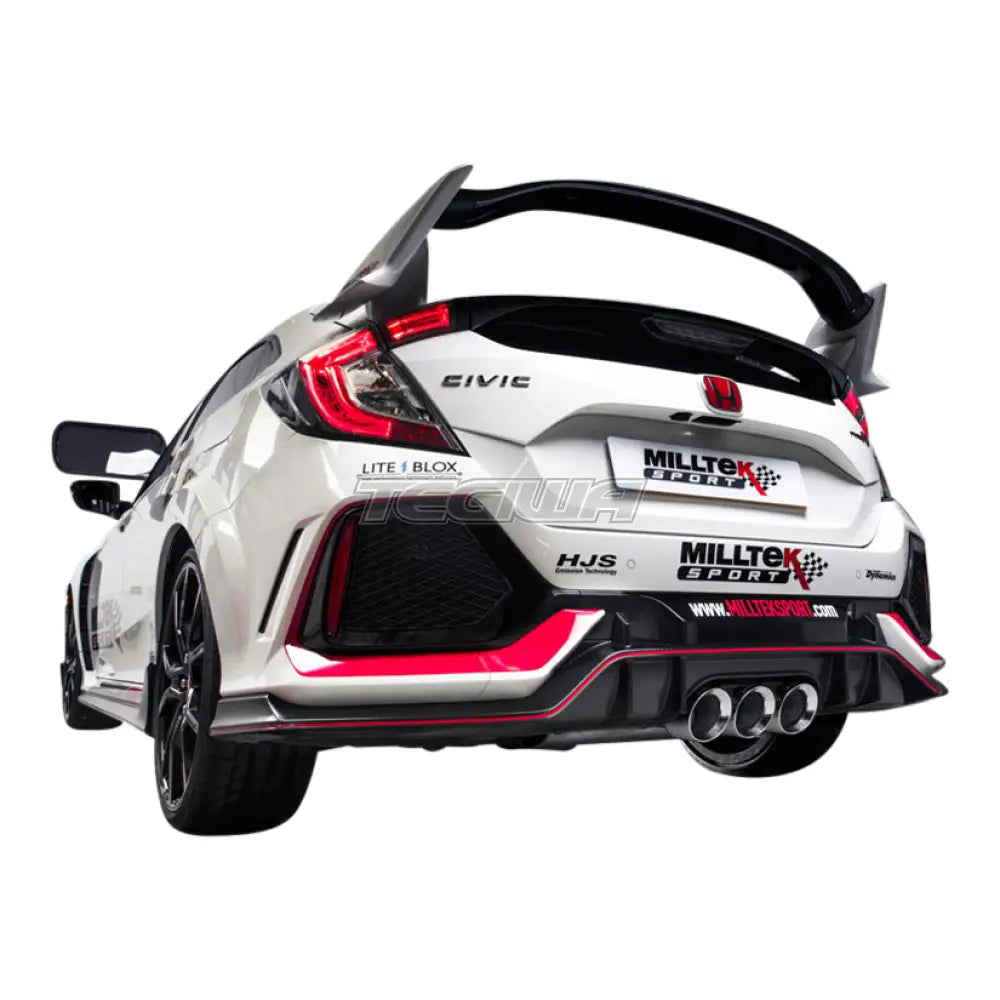 Milltek Honda Civic Type R FK8 2.0 i-VTEC (Both OPF/GPF & Non OPF/GPF Models) 2017-2023 Cat-back Exhaust