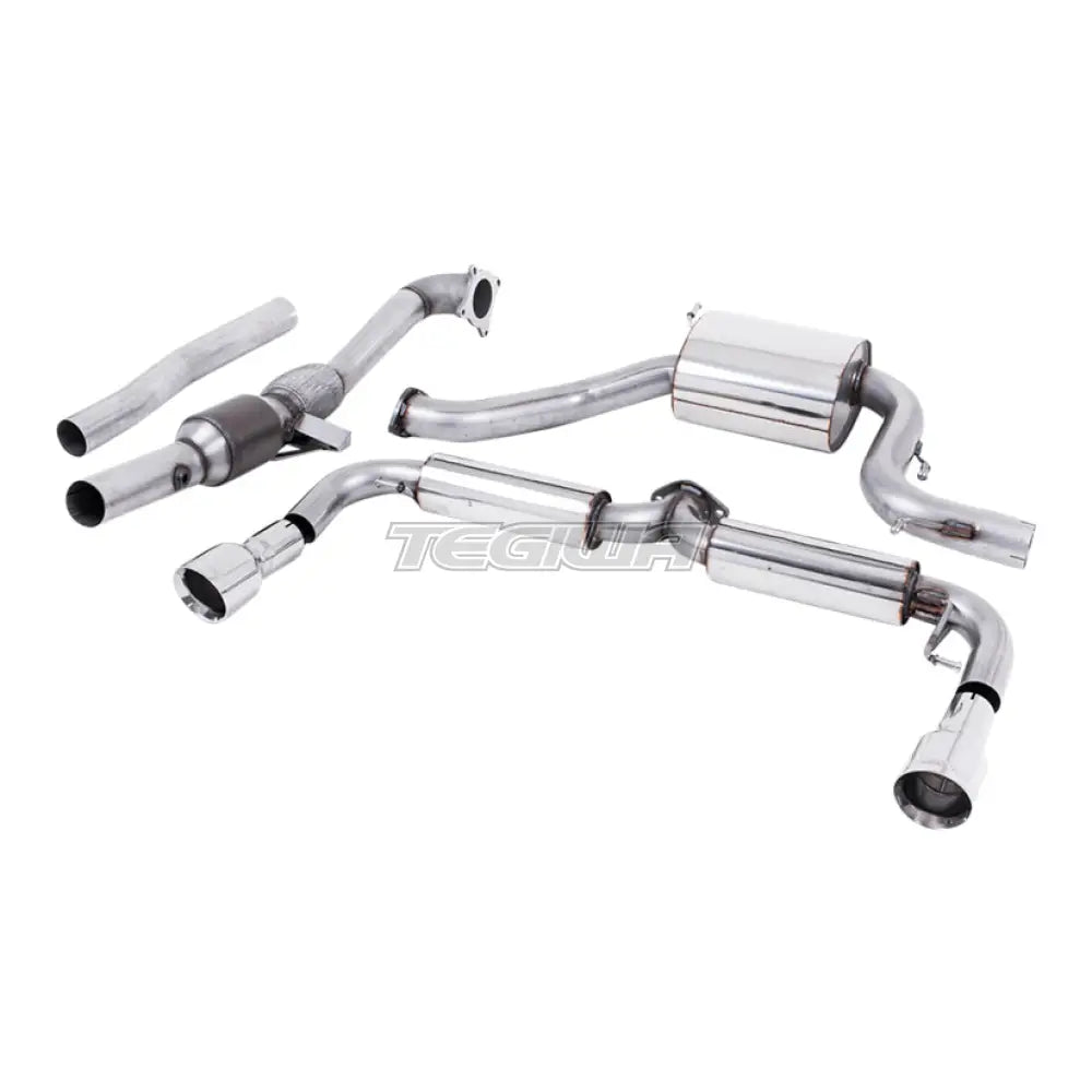 Milltek Volkswagen Scirocco R 2009-2016 Turbo-back including Hi-Flow Sports Cat Exhaust - 3" - SSXVW138