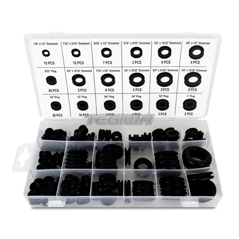 Mishimoto 125-Piece Rubber Grommet Plug Assortment