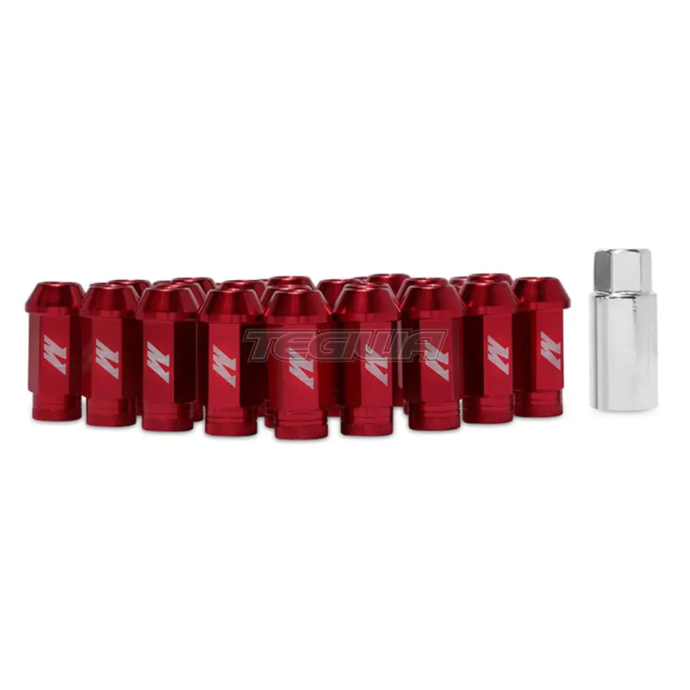 Mishimoto Aluminum Locking Lug Nuts 1/2In X 20 Red - Clearance Wheel & Studs