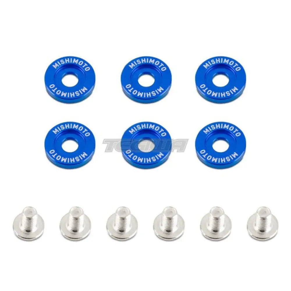 Mishimoto M6 X 1.0 Fender Washer and Bolt Kit 16.7mm OD 6 pcs