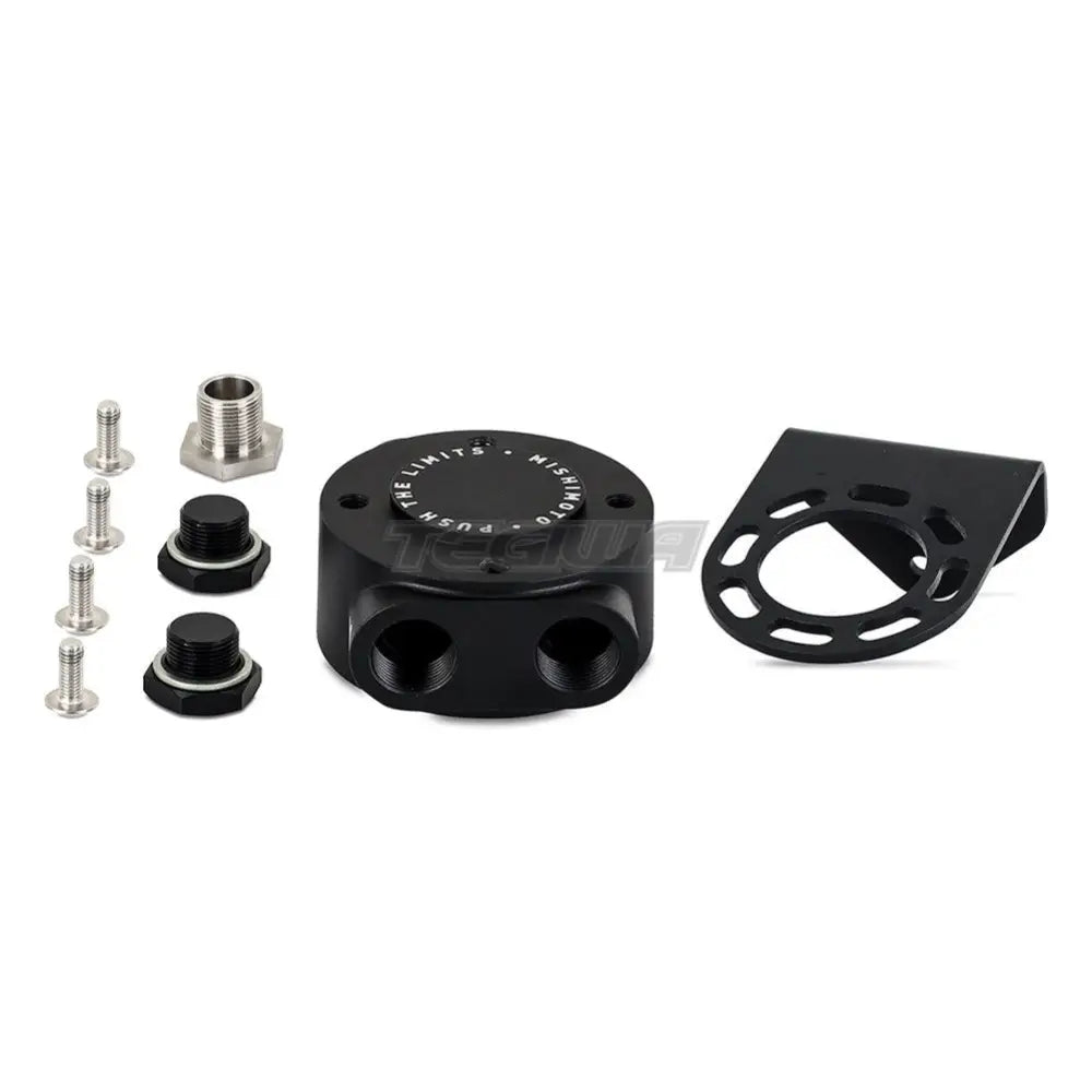 Mishimoto Remote Oil Filter Mount Black