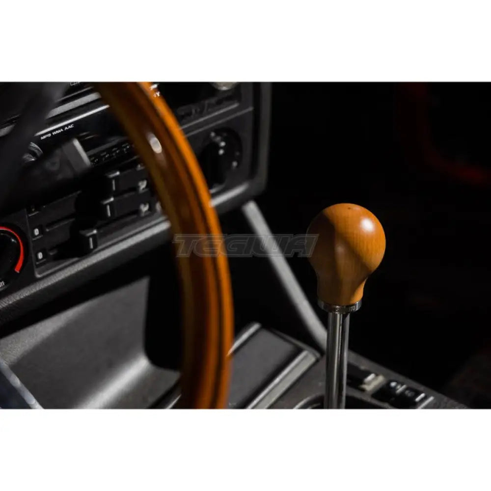 Mishimoto Round Steel Core Wood Shift Knob