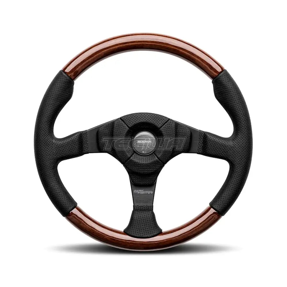 Momo Dark Fighter Steering Wheel 350Mm Black Leather/Alcantara Wheels And Accessories