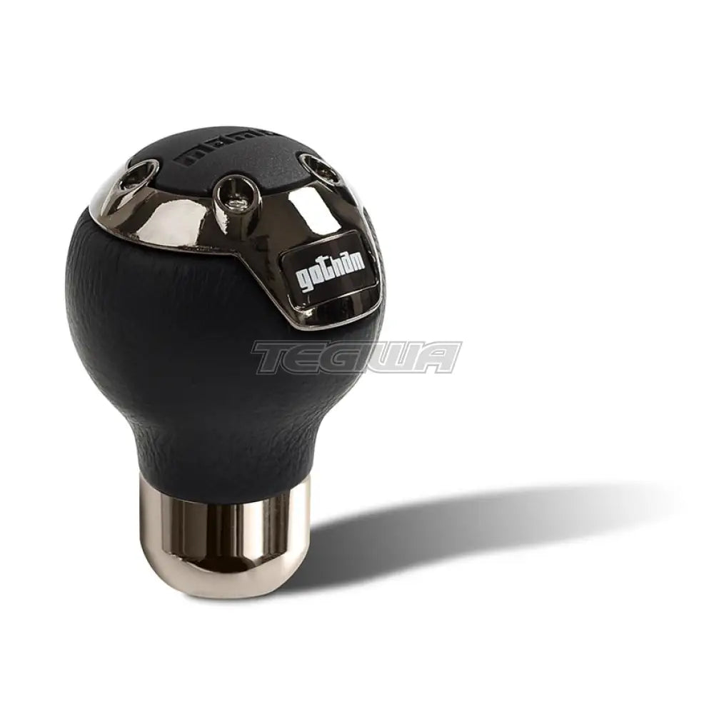 Momo Gear Knob Gotham - Black/Dark Chrome Inserts Gk