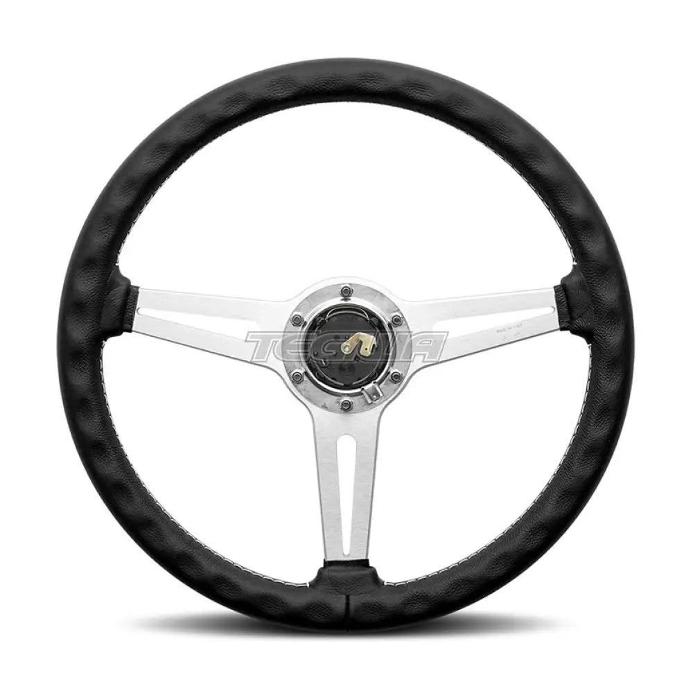 Momo Retro - Black Leather 360Mm Steering Wheel Wheels And Accessories