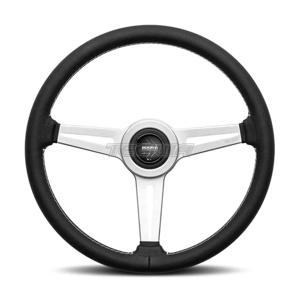 Momo Retro - Black Leather 360Mm Steering Wheel Wheels And Accessories