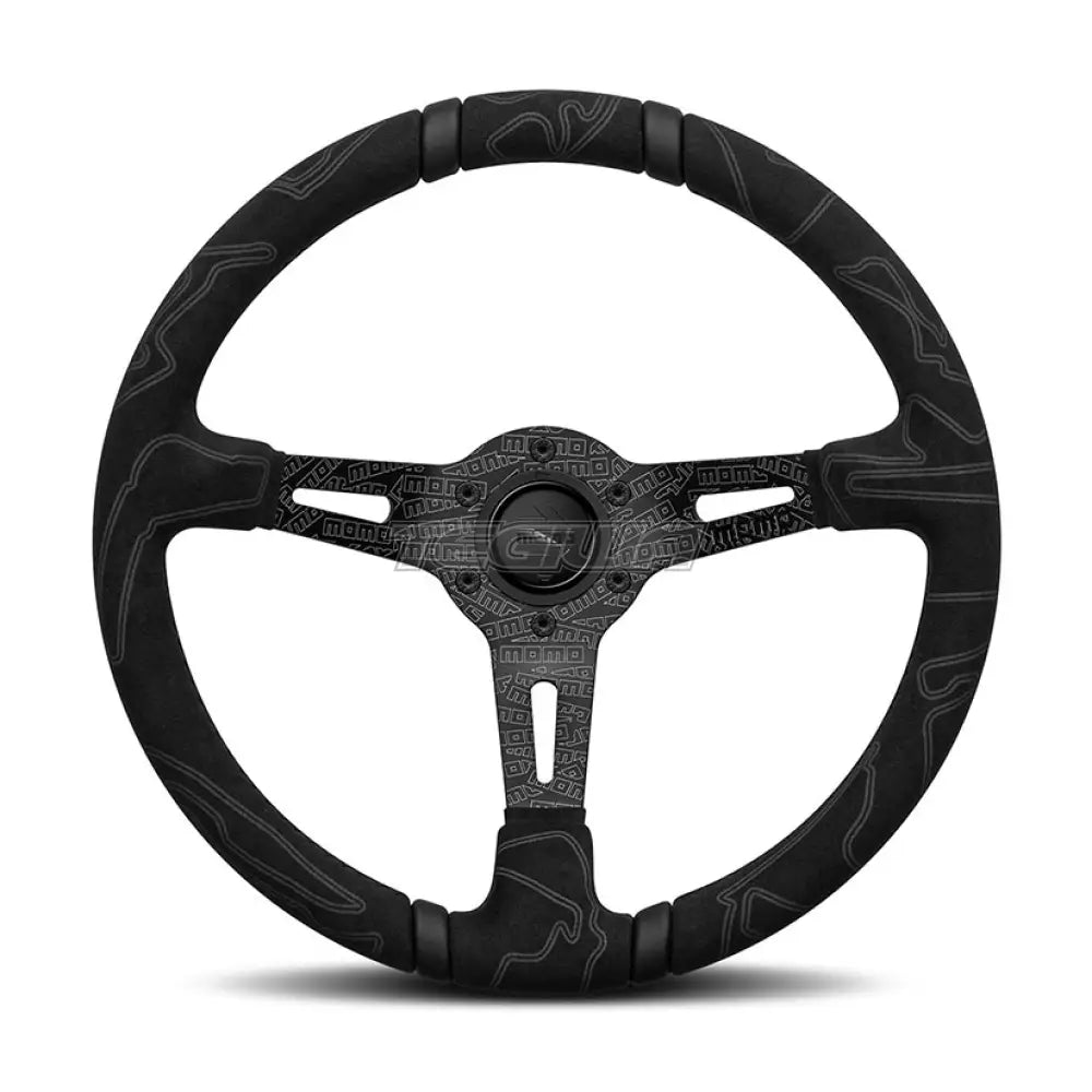 Momo Ultra Steering Wheel 350Mm Black Edition Alcantara/Black Insert Wheels And Accessories