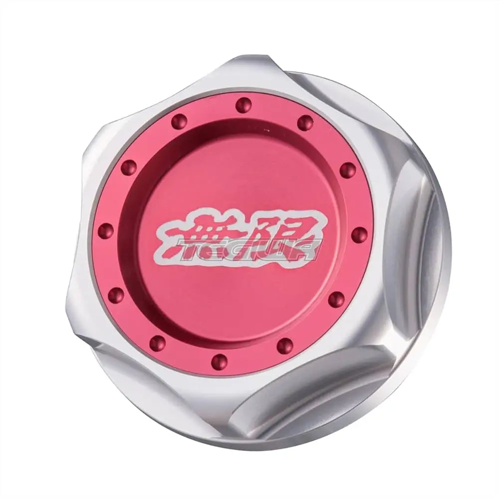 Mugen Hexagon Oil Filler Cap Red - Clearance Engine Dressup