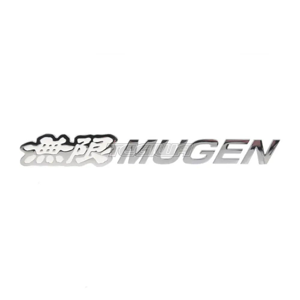 Mugen Metal Logo Emblem Badge White